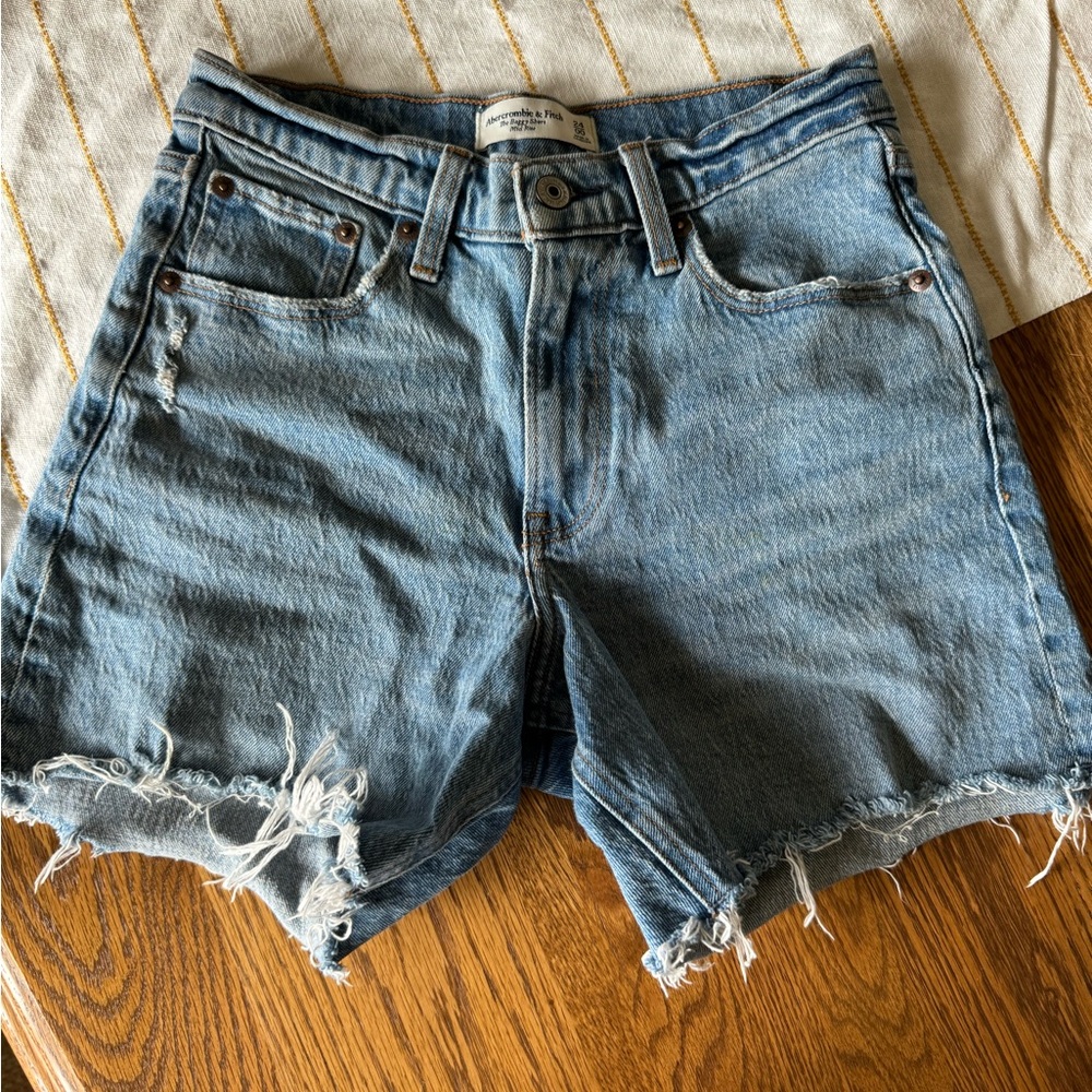 Abercrombie & Fitch Blue Jean Shorts Classic Cut-Off Style
